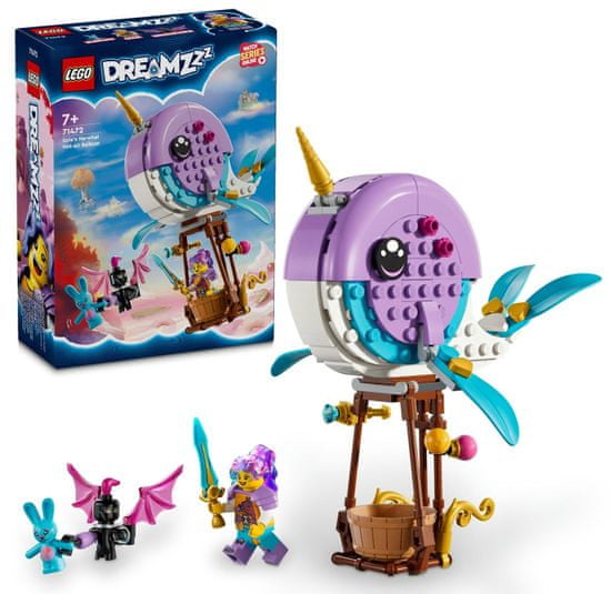 LEGO DREAMZzz 71472 Izzie a její horkovzdušný balón ​ve tvaru narvala