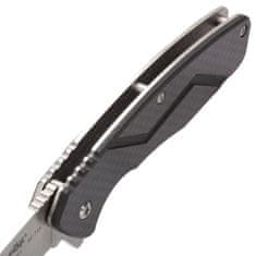 Fox Knives BF-716 BLACK FOX CARBONIX FRAME LOCK KNIFE SATIN BLADE - CARBON FIBER SCALE