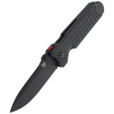 Fox Knives FX-446 B PREDATOR II kapesní taktický nůž 9,5 cm, celočerná, FRN