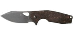 Fox Knives FX-527 CF YARU kapesní nůž 7 cm, Stonewash, uhlíkové vlákno, titan 