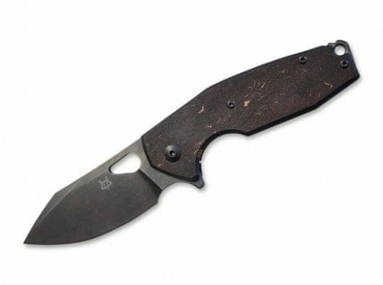 Fox Knives FX-527 CF YARU kapesní nůž 7 cm, Stonewash, uhlíkové vlákno, titan