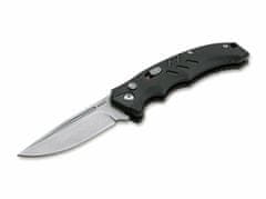 Böker Plus 01BO482 Intention II Black automatický taktický nůž 8 cm, Stonewash, černá, G10, spona