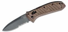 Benchmade 5700SGY-1 PRESIDIO II automatický taktický nůž 9,5 cm, šedá, bronzová, hliník, pouzdro 