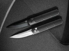 Böker Plus 01BO473 Kwaiken Grip Auto automatický nůž 8,5 cm, černá, hliník, spona