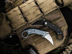 Böker Plus 01BO516 HEL KARAMBIT GREY kapesní karambit 6,1cm, šedomodrá, G10, spona, nylonové pouzdro