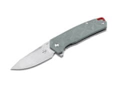 Böker Plus 01BO553 GEMTEK kapesní nůž 7,2 cm, Stonewash, šedá, G10, ocel, spona, nylonové pouzdro