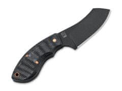 Böker Plus 02BO085 RHINO ALL BLACK COPPER nůž na krk 7,6 cm, celočerná, Micarta, měď, pouzdro kydex