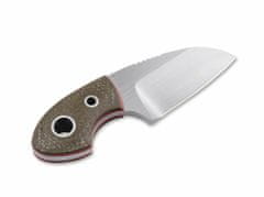 Böker Plus 02BO324 GNOME MICARTA malý nůž 5,6 cm, zelená, Micarta, pouzdro kydex, řetízek