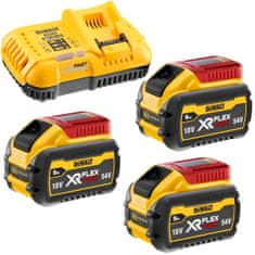 DeWalt Akumulátorové bourací kladivo SDS MAX, 27J, 54V, 3x3Ah DCH911X3