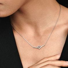 Pandora Romantický stříbrný náhrdelník pro ženy Wish 399273C01-45