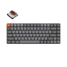 Keychron K3 Max QMK/VIA Bezdrátová Mechanická Klávesnice, bílá LED, Gateron Brown K3M-A3