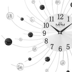 MPM QUALITY Designové kovové hodiny Starlino, stříbrná