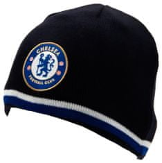 FotbalFans Zimní čepice Chelsea FC, modrá a černá, oboustranná