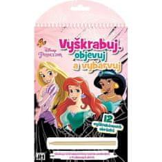 Jiri Models Disney Princezny - Vyškrabuj, objevuj, vybarvuj