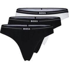 Hugo Boss 3 PACK - dámské kalhotky BOSS Brief 50510016-120 (Velikost L)