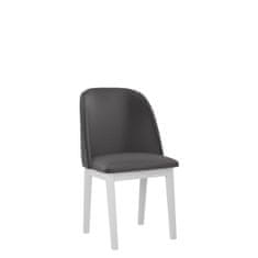 Veneti Čalouněná jídelní židle AFTON 1 - bílá / tmavá šedá