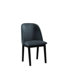 Veneti Čalouněná jídelní židle AFTON 1 - černá / námořnická modrá