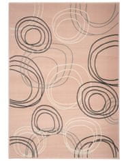 Kusový koberec Kruhy powder pink 160x230