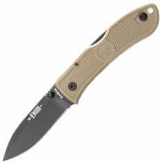 KA-BAR® KB-4062CB Dozier Hunter Coyote Brown kapesní nůž 7,5 cm, černá, hnědá, Zytel