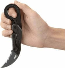 CRKT CR-4040V PROVOKE VEFF SERRATIONS kapesní nůž - karambit 6 cm, černá, hliník