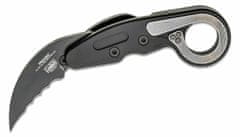 CRKT CR-4040V PROVOKE VEFF SERRATIONS kapesní nůž - karambit 6 cm, černá, hliník