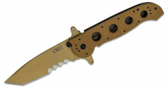 CRKT CR-M16-14DSFG M16 Special Forces kapesní taktický nůž 9,8 cm, písková hnědá, G10