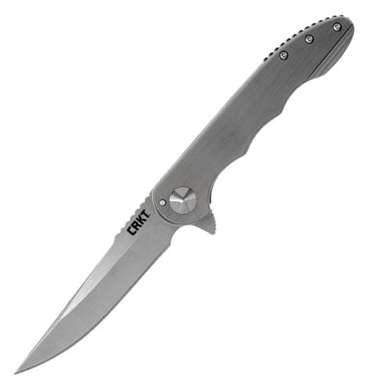 CRKT CR-7076 UP & AT 'EM SILVER kapesní nůž 9,2 cm, celoocelový