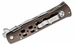 Cold Steel 26SK4 4" Ti-Lite Plain kapesní nůž 10,2 cm, hnědá, Zy-Ex