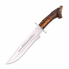 Muela MAGNUM-26 velký lovecký nůž 26 cm, jelení paroh s růžicí, kožené pouzdro