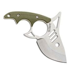 Kizer 1043N1 The Shark Tooth Green pevný nůž 7 cm, zelená, G10