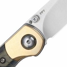 Kizer Ki3587A1 PPY kapesní nůž 8,3 cm, mosaz a Raffir (kompozit)