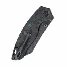 Kizer Ki4593A2 Towser K Black kapesní nůž 8,6 cm, černý Stonewash, černo-modrá, FAT Carbon