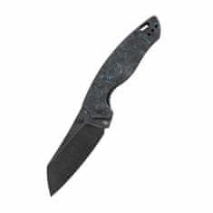 Kizer Ki4593A2 Towser K Black kapesní nůž 8,6 cm, černý Stonewash, černo-modrá, FAT Carbon