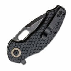 Kizer V3477C2 Roach Mini Black kapesní nůž 7,6 cm, Black Stonewash, celočerná, G10