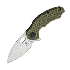 Kizer V3477C1 Roach Mini Olive Green kapesní nůž 7,6 cm, Stonewash, zelená, G10