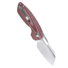 Kizer V3569A2 OCTOBER Red kapesní nůž 7,4 cm, Stonewash, červená, Micarta