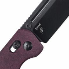 Kizer V4481C1 Escort Red kapesní nůž 8,4 cm, černá, červená, Richlite (kompozit)