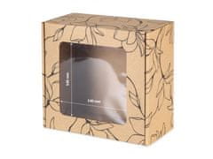 sarcia.eu Obdélníková poštovní krabice s okénkem, dárková krabice s potiskem černých květin 20x20x10 cm x1