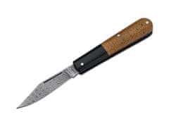 Böker Manufaktur 110943DAM Barlow Integral kapesní nůž 6,5 cm, černo-hnědá, Micarta