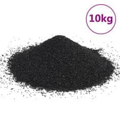 Greatstore Akvarijní písek 10 kg černý 0,2–2 mm