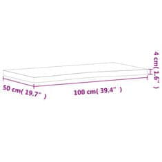 Vidaxl Deska psacího stolu 100 x (45–50) x 4 cm masivní bukové dřevo