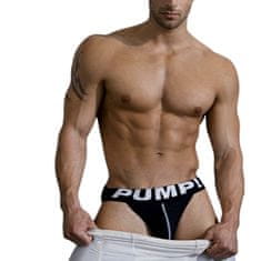 Temptly Černé suspenzory PUMP classic gym S/M jockstrap