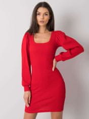 RUE PARIS Dámské mini šaty Shawe červená L