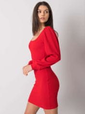 RUE PARIS Dámské mini šaty Shawe červená L