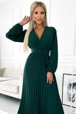 Numoco Dámské áčkové šaty Viviana zelená One size