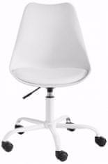 Danish Style Kancelářská židle Denny, bílá