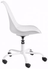 Danish Style Kancelářská židle Denny, bílá