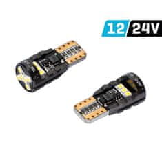 Carmotion 2ks LED 12V/24V 5W W2,1x9,5d čirá CANBUS