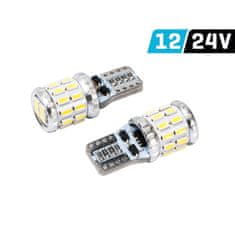 Carmotion 2ks LED 12V/24V 5W W2,1x9,5d čirá CANBUS