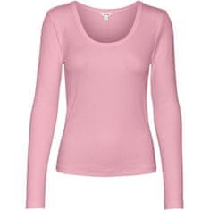Vero Moda Dámské triko VMIRWINA Tight Fit 10300894 Pink Nectar (Velikost L)